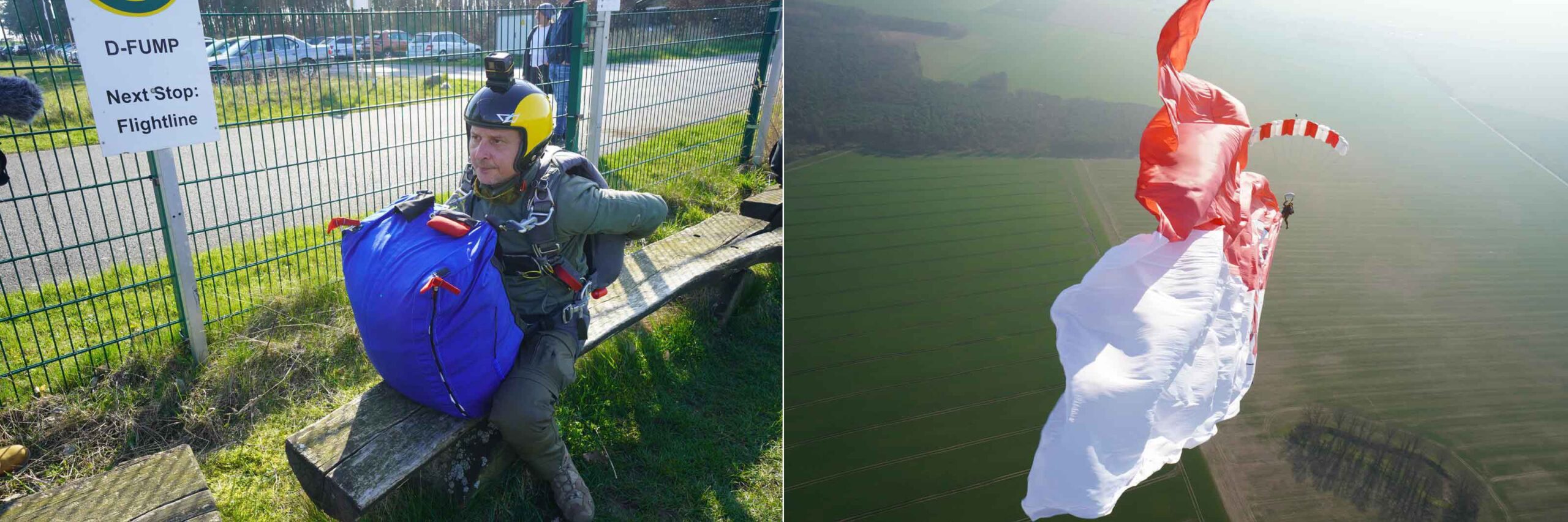 Stefan Tripke mit größter Flagge